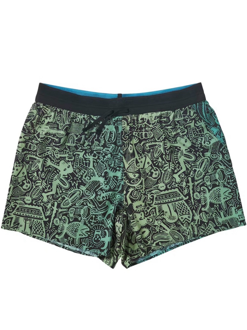 Janji • Men’s 5” AFO Middle Short Lined Size Small Batik Sea Print